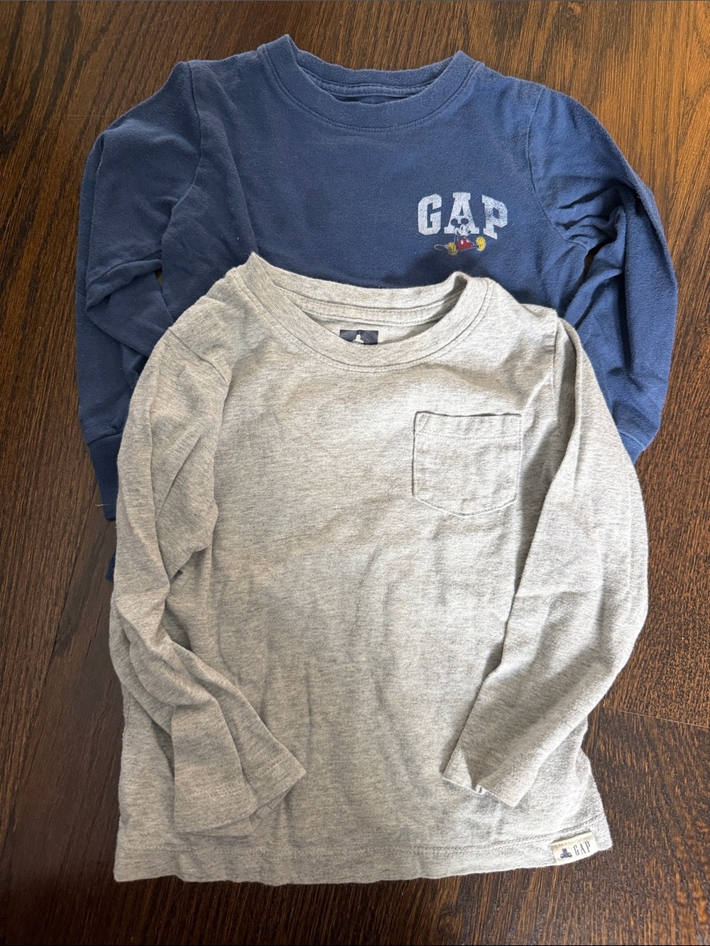 3t GAP Kids Long-Sleeve Tops in Blue and Gray